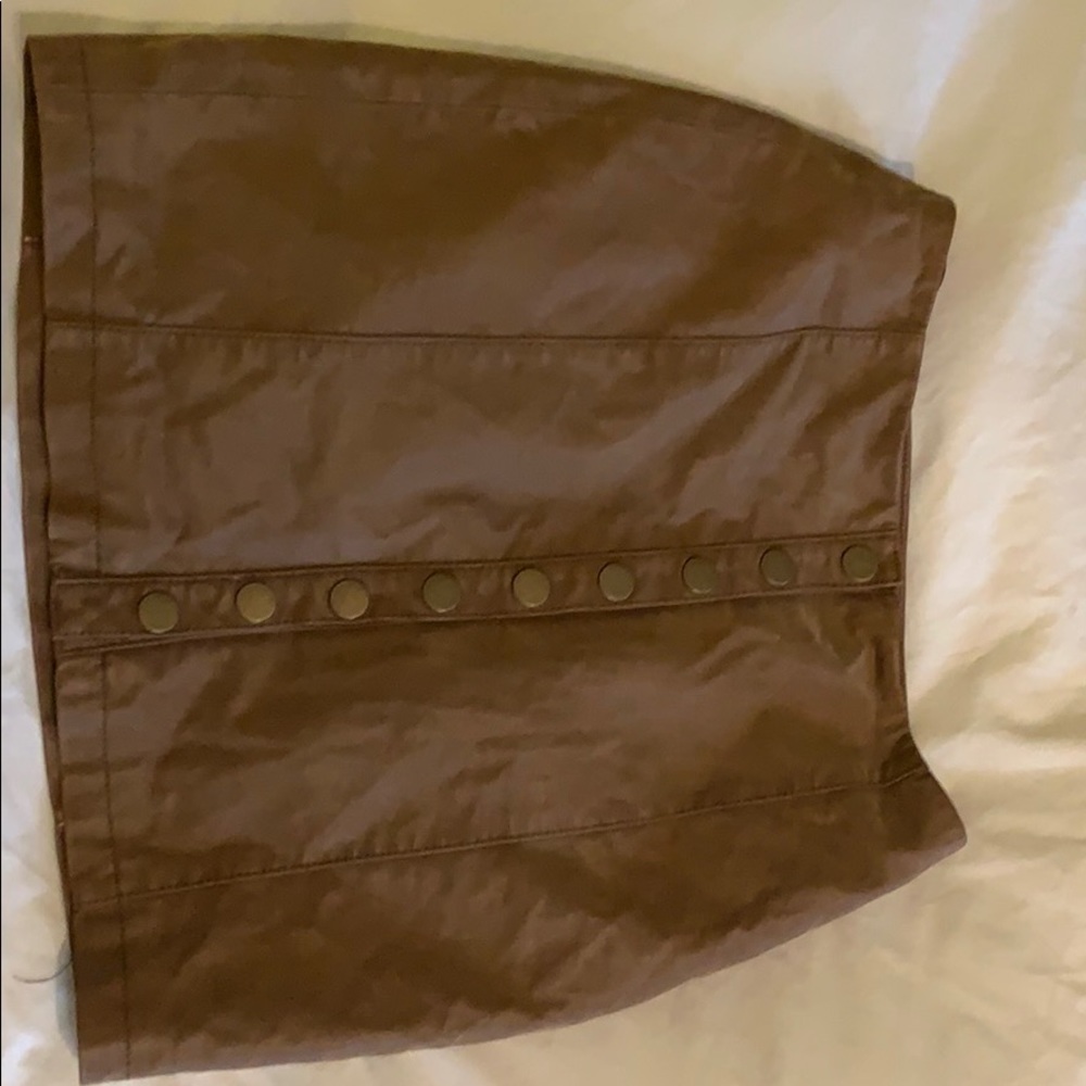 Faux leather skirt